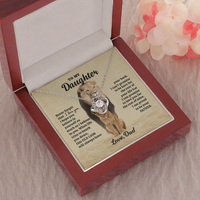 Thumbnail for to My Daughter Necklace, Never Forgrt That I Love You Father Daughter Necklace, Father to Daughter Birthday Gift, Gifts to Daughter from Dad, Meaningful Gifts, Thoughtful Gifts for Daughter
