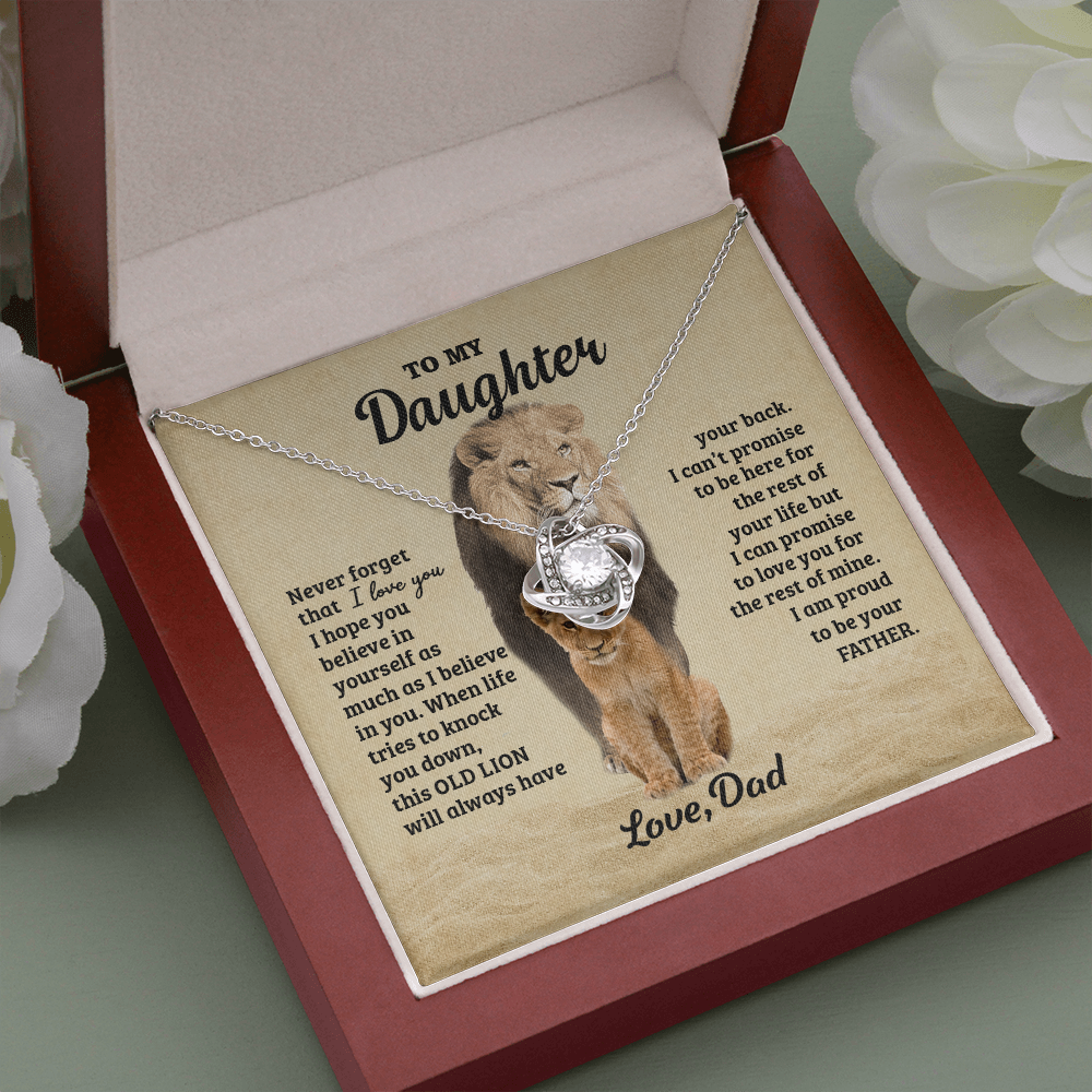 to My Daughter Necklace, Never Forgrt That I Love You Father Daughter Necklace, Father to Daughter Birthday Gift, Gifts to Daughter from Dad, Meaningful Gifts, Thoughtful Gifts for Daughter