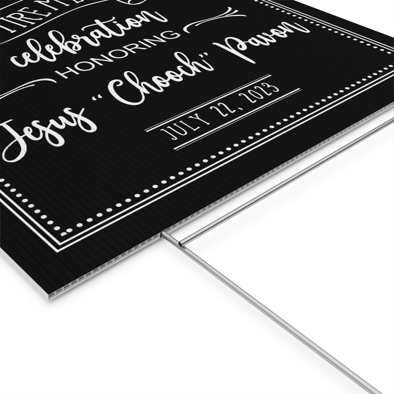 111-4126753-9323407 Size 24x36 - One Side Yard Sign Stand