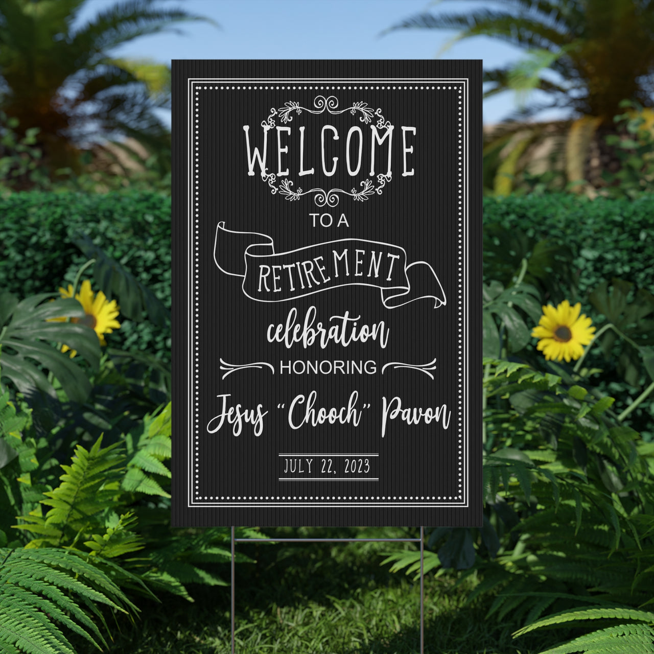 111-4126753-9323407 Size 24x36 - One Side Yard Sign Stand