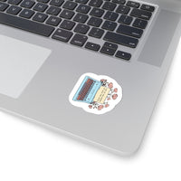 Thumbnail for Inspirational Stickers Flowers Growing from a Typewriter Waterproof Vinyl Decals Mental Health Baby Stickers Boyfriend, Girlfriend, Friend StickersKiss-Cut Stickers