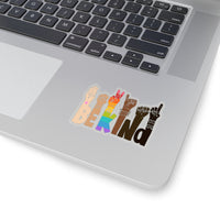 Thumbnail for Be Kind Signanguage Magnet Kindness Diversity Kiss Cut Magnet Pride RainbowGBTQ Baby Stickers Boyfriend, Girlfriend, Friend Stickers Sticker for Laptop Decal Wall Stic