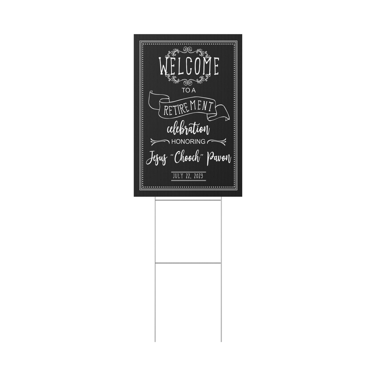111-4126753-9323407 Size 24x36 - One Side Yard Sign Stand
