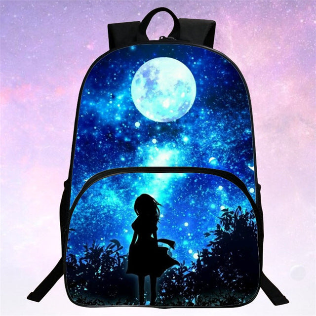 Children School Bags Galaxy / Universe / Space 24 Colors Printing Backpack For Teeange Girls Boys Star Schoolbags