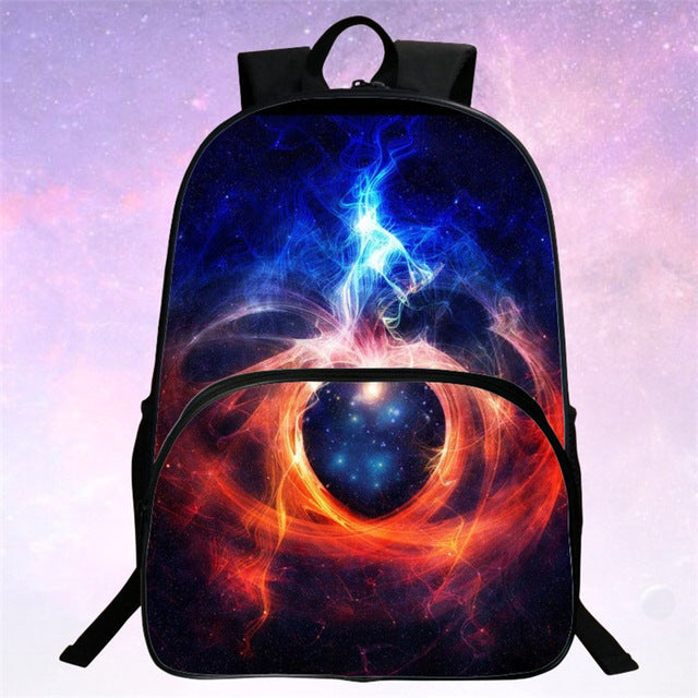 Children School Bags Galaxy / Universe / Space 24 Colors Printing Backpack For Teeange Girls Boys Star Schoolbags