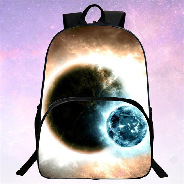 Children School Bags Galaxy / Universe / Space 24 Colors Printing Backpack For Teeange Girls Boys Star Schoolbags