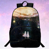 Thumbnail for Children School Bags Galaxy / Universe / Space 24 Colors Printing Backpack For Teeange Girls Boys Star Schoolbags