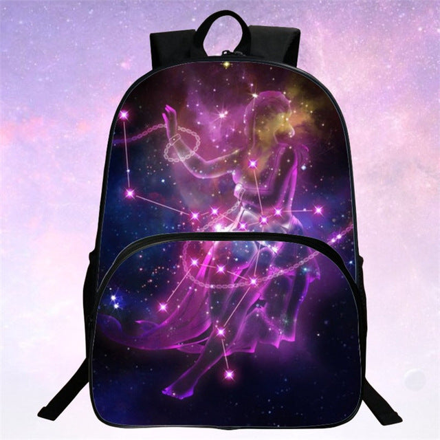 Children School Bags Galaxy / Universe / Space 24 Colors Printing Backpack For Teeange Girls Boys Star Schoolbags