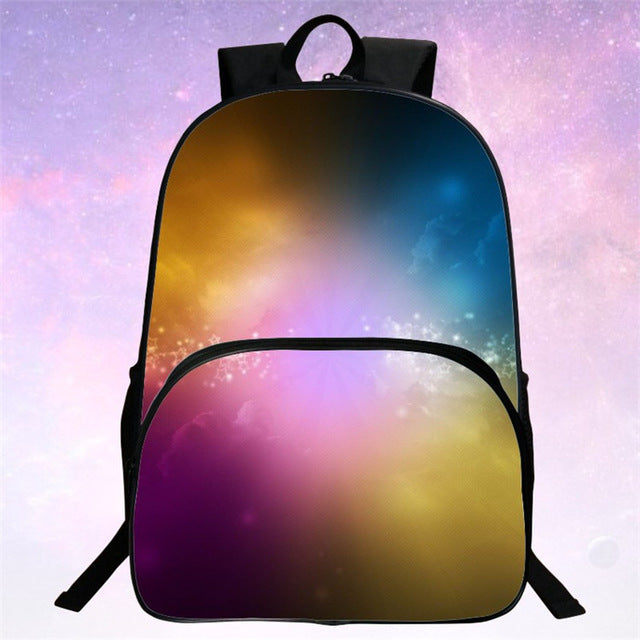Children School Bags Galaxy / Universe / Space 24 Colors Printing Backpack For Teeange Girls Boys Star Schoolbags