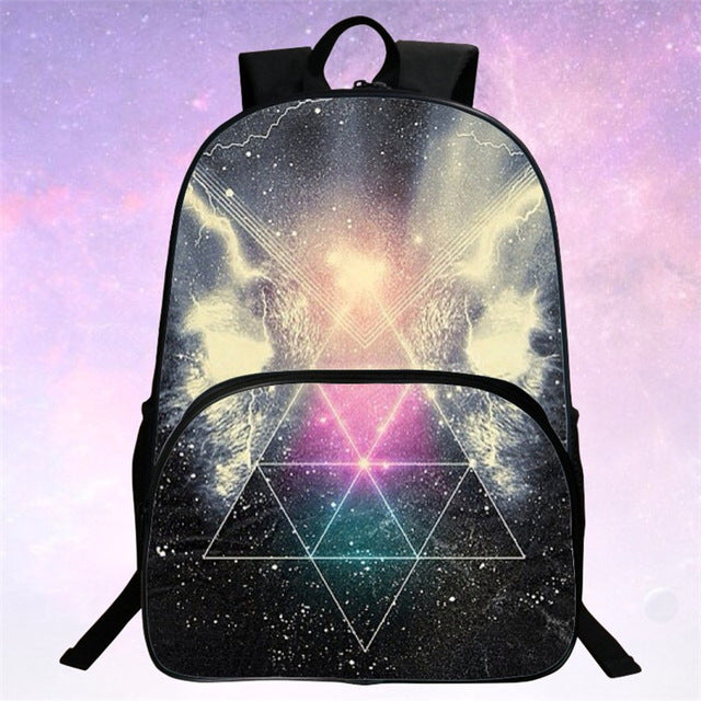 Children School Bags Galaxy / Universe / Space 24 Colors Printing Backpack For Teeange Girls Boys Star Schoolbags