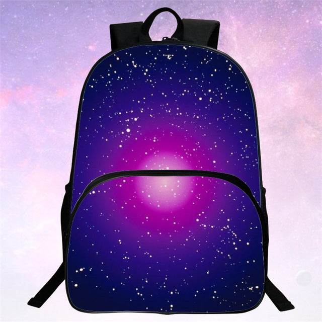 Children School Bags Galaxy / Universe / Space 24 Colors Printing Backpack For Teeange Girls Boys Star Schoolbags