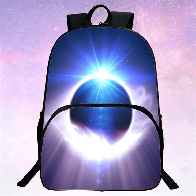 Children School Bags Galaxy / Universe / Space 24 Colors Printing Backpack For Teeange Girls Boys Star Schoolbags