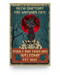 Thumbnail for to My Wife Poster from Husband Salem Sanctuary for Wayward Cats Ferals and Familiars Welcome Est 1692 Poster Prints Wall Art, Woman Bedroom, Kitchen and Dining Room Decor, Gift for Woman/Man 11x17