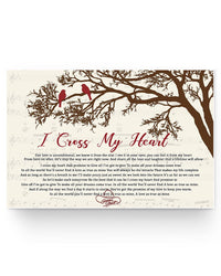 Thumbnail for Poster Gifts I Cross My Heart A Love As True As Mine Cute Bird Sitting On Branch George Strait Family Friend Gift Unisex, Wedding, Anniversary, Awesome Birthday Perfect Happy Birthday Decor Bedroom