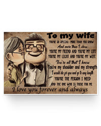 Thumbnail for UP to My Wife You are Braver You're My Sunshine Landscape Posters No Frame Birthday Gifts Decor Bedroom, Living Room 36x24 Print White36x24 Poster