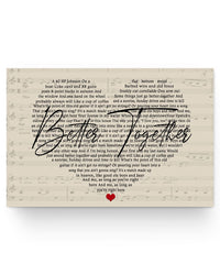 Thumbnail for Personalized to My Son Poster Better Together Luke Combs Lyrics Print Poster Wall Art Bedroom, Living Room Decor, Awesome Birthday Gift for mom 36x24 Poster