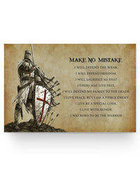 Thumbnail for 36x24 Poster Customized Make NO Mistake - English - Knight Templar Posters Family Friend, Perfect Happy Birthday Gift Decor Bedroom, Living Room Print