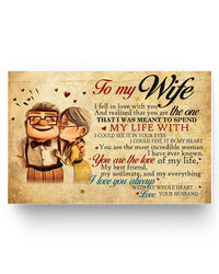 Thumbnail for Carl and Ellie, to My Wife, I Love You with My Whole Heart, Unframed Paper Posters Family Friend Gift Unisex, Awesome Birthday Perfect Happy Birthday Gift Decor Bedroom & Living 17x11 Poster